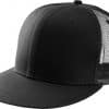 Black K-UP TRUCKER FLAT PEAK CAP - 6 PANELS Sapkák