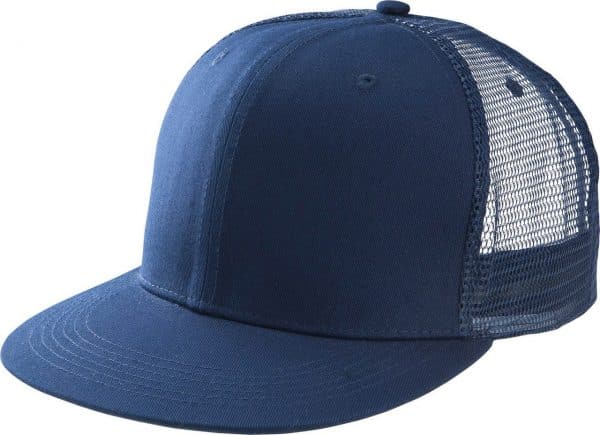 Navy K-UP TRUCKER FLAT PEAK CAP - 6 PANELS Sapkák