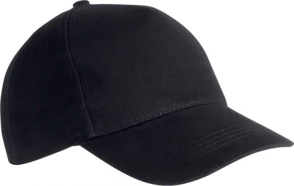 Black K-UP HEAVY COTTON CAP - 5 PANELS Sapkák