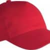 Red K-UP HEAVY COTTON CAP - 5 PANELS Sapkák