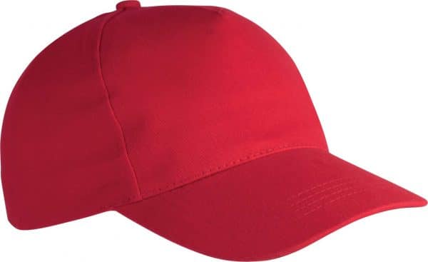 Red K-UP HEAVY COTTON CAP - 5 PANELS Sapkák
