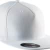 White K-UP FLEXFIT® CAP - 5 PANELS Sapkák