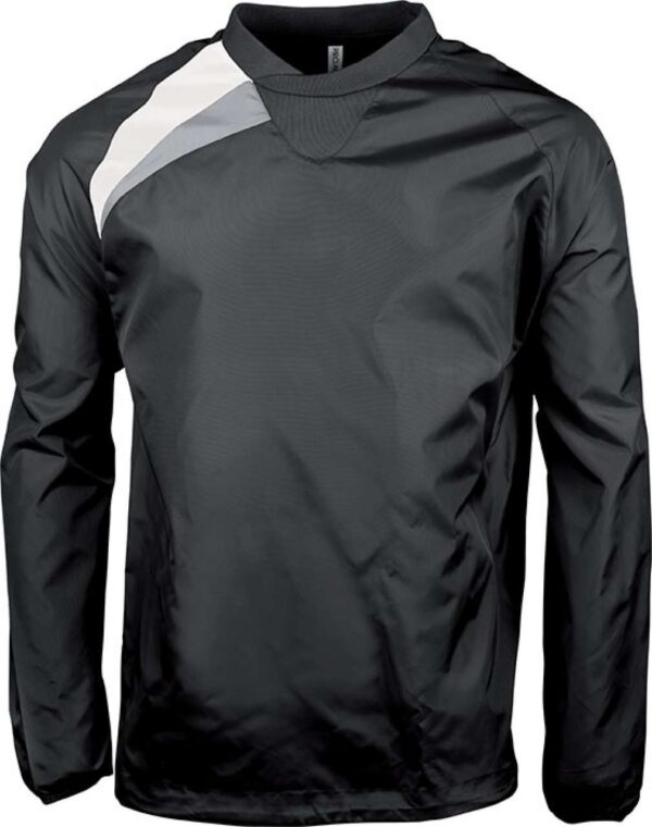 Black/White/Storm Grey Proact ADULTS' RAIN SWEATSHIRT Sport