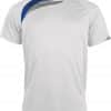 White/Sporty Red/Storm Grey Proact UNISEX SHORT-SLEEVED SPORTS T-SHIRT Sport