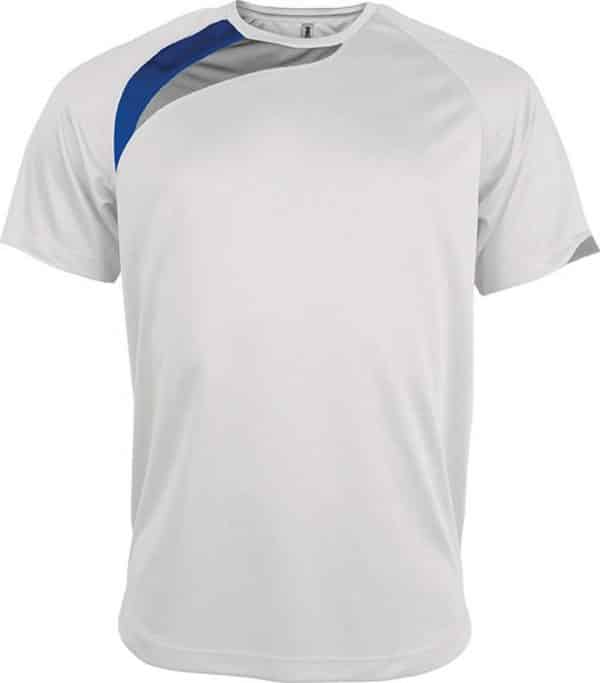 White/Sporty Red/Storm Grey Proact UNISEX SHORT-SLEEVED SPORTS T-SHIRT Sport