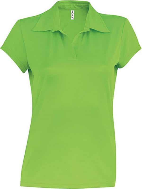 Lime Proact LADIES' SHORT-SLEEVED POLO SHIRT Sport