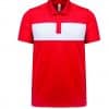 Sporty Red/White Proact ADULT SHORT SLEEVE POLO SHIRT Sport