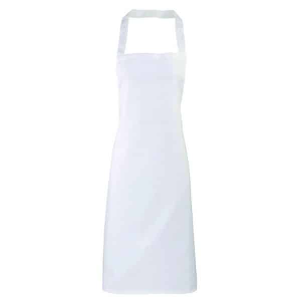 White Premier 100 COTTON BIB APRON Formaruhák