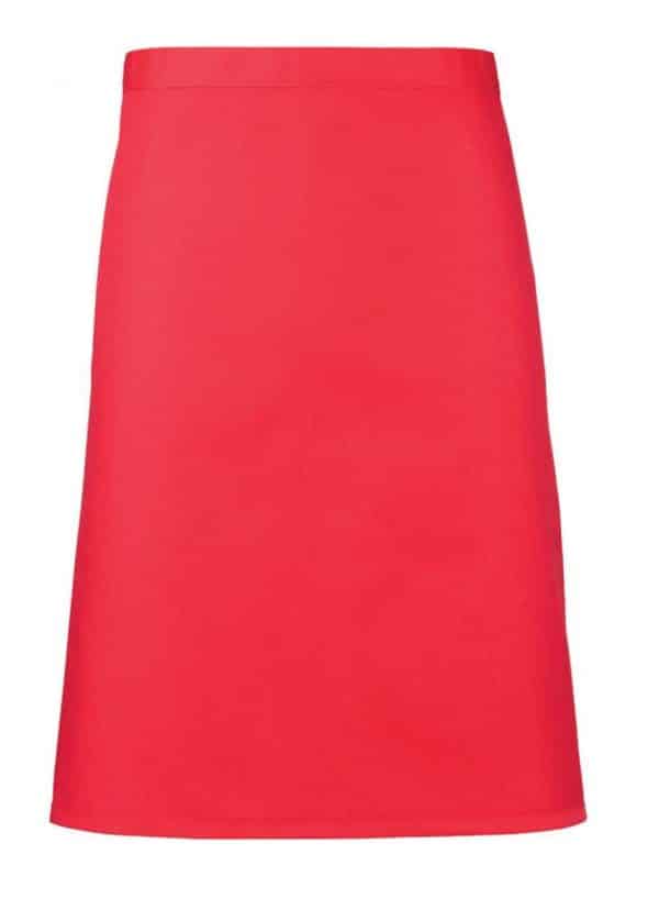Strawberry Red Premier 'COLOURS COLLECTION’ MID LENGTH APRON Formaruhák