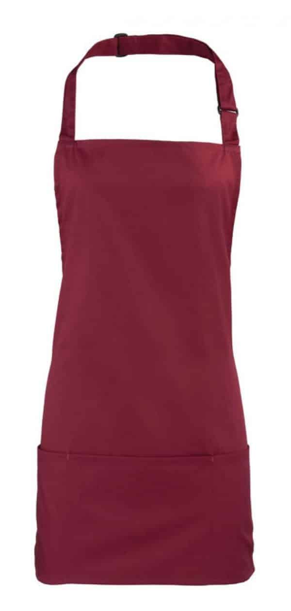 Burgundy Premier 'COLOURS COLLECTION’ 2 IN 1 APRON Formaruhák