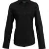 Black Premier WOMEN'S LONG SLEEVE SIGNATURE OXFORD BLOUSE Formaruhák