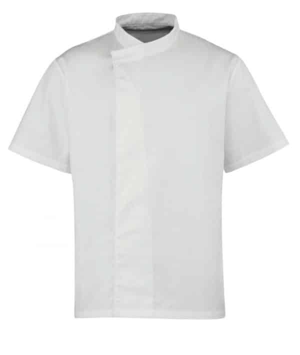 White Premier ‘CULINARY’ CHEF’S SHORT SLEEVE PULL ON TUNIC Formaruhák