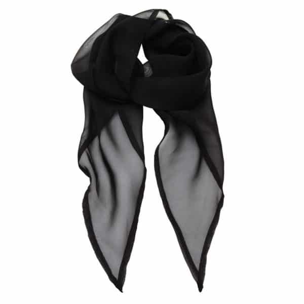 Black Premier 'COLOURS COLLECTION' PLAIN CHIFFON SCARF Formaruhák