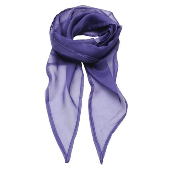 Purple Premier 'COLOURS COLLECTION' PLAIN CHIFFON SCARF Formaruhák