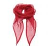 Red Premier 'COLOURS COLLECTION' PLAIN CHIFFON SCARF Formaruhák