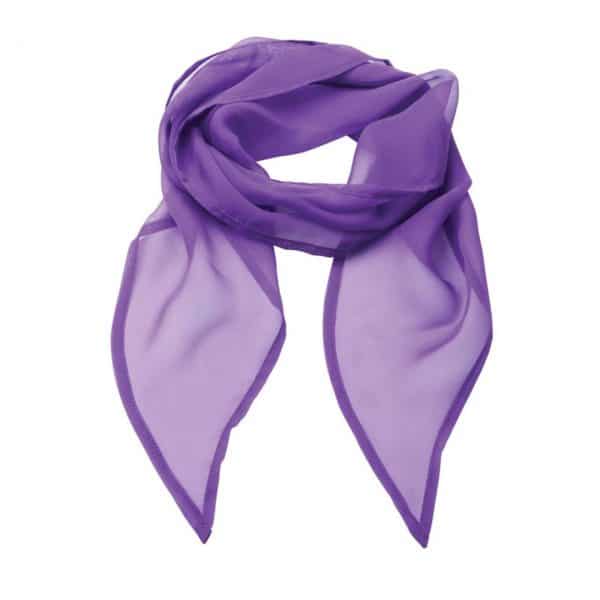 Rich Violet Premier 'COLOURS COLLECTION' PLAIN CHIFFON SCARF Formaruhák