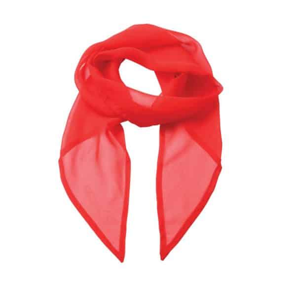 Strawberry Red Premier 'COLOURS COLLECTION' PLAIN CHIFFON SCARF Formaruhák