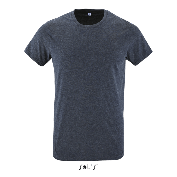 Heather Denim SOL'S REGENT FIT MEN’S ROUND NECK CLOSE FITTING T-SHIRT Pólók/T-Shirt