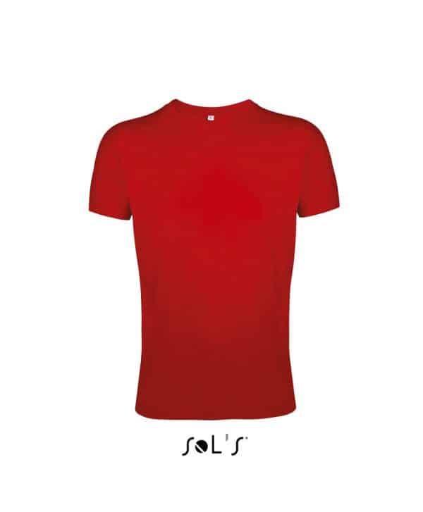 Red SOL'S REGENT FIT MEN’S ROUND NECK CLOSE FITTING T-SHIRT Pólók/T-Shirt