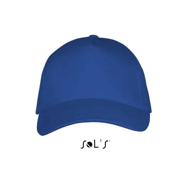 Royal Blue/White SOL'S LONG BEACH - 5 PANEL CAP Sapkák