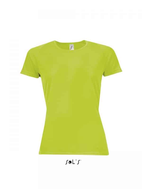 Neon Green SOL'S SPORTY WOMEN - RAGLAN-SLEEVED T-SHIRT Sport