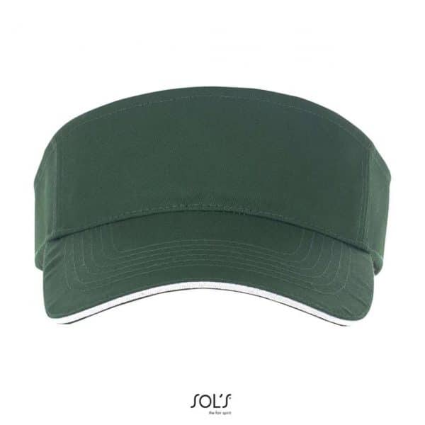 Forest Green/White SOL'S ACE - UNISEX VISOR Sapkák