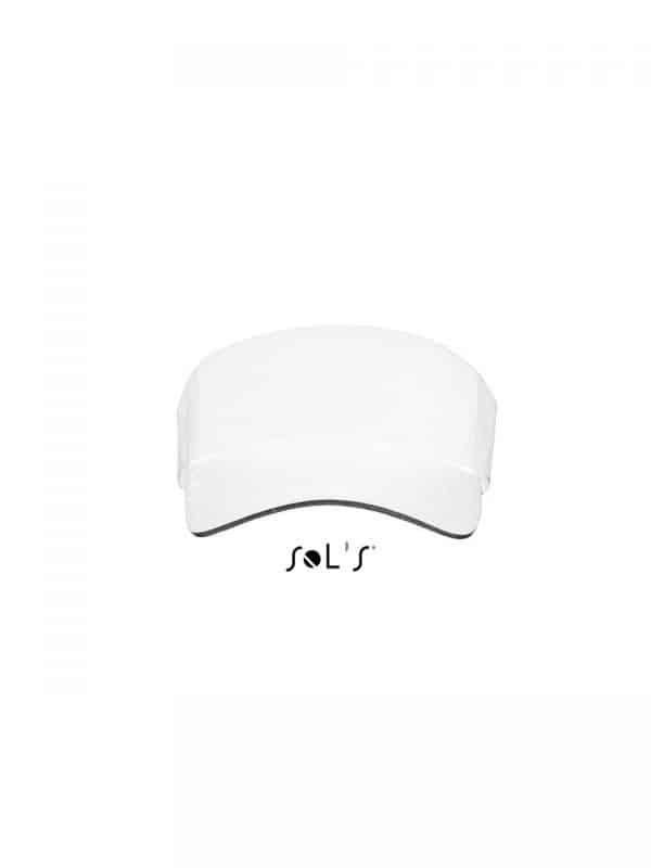 White/Black SOL'S ACE - UNISEX VISOR Sapkák