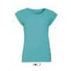 Caribbean Blue SOL'S MELBA WOMEN’S ROUND NECK T-SHIRT Pólók/T-Shirt