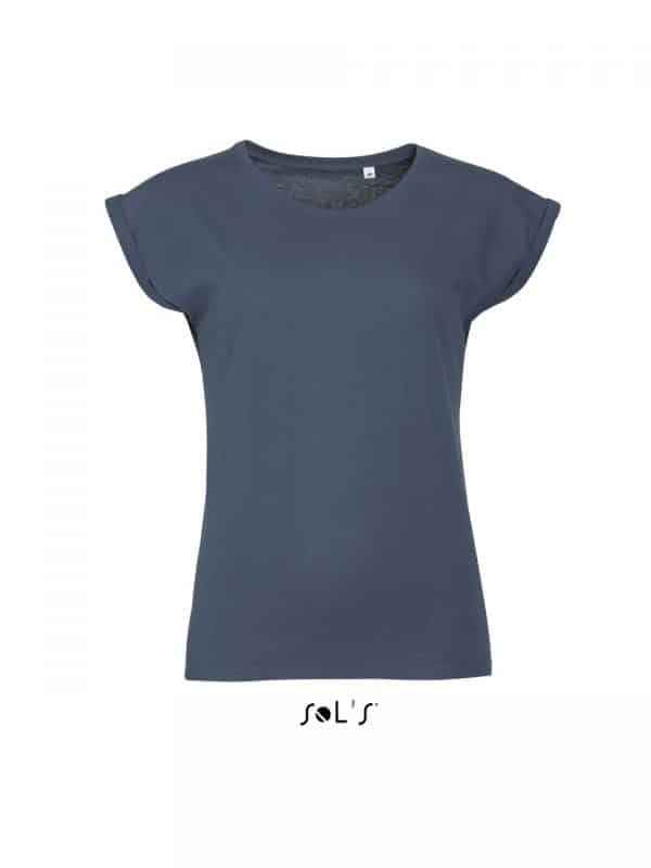 Denim SOL'S MELBA WOMEN’S ROUND NECK T-SHIRT Pólók/T-Shirt