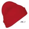 Red SOL'S PITTSBURGH - SOLID-COLOUR BEANIE WITH CUFFED DESIGN Sapkák