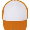 White/Neon Orange SOL'S BUBBLE - 5-PANEL MESH CAP Sapkák