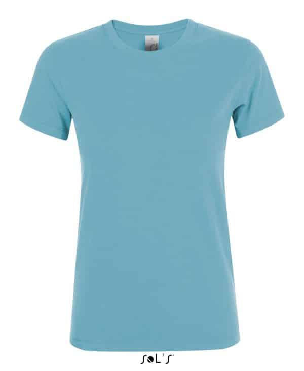 Atoll Blue SOL'S REGENT WOMEN - ROUND COLLAR T-SHIRT Pólók/T-Shirt