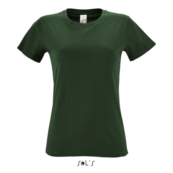 Bottle Green SOL'S REGENT WOMEN - ROUND COLLAR T-SHIRT Pólók/T-Shirt