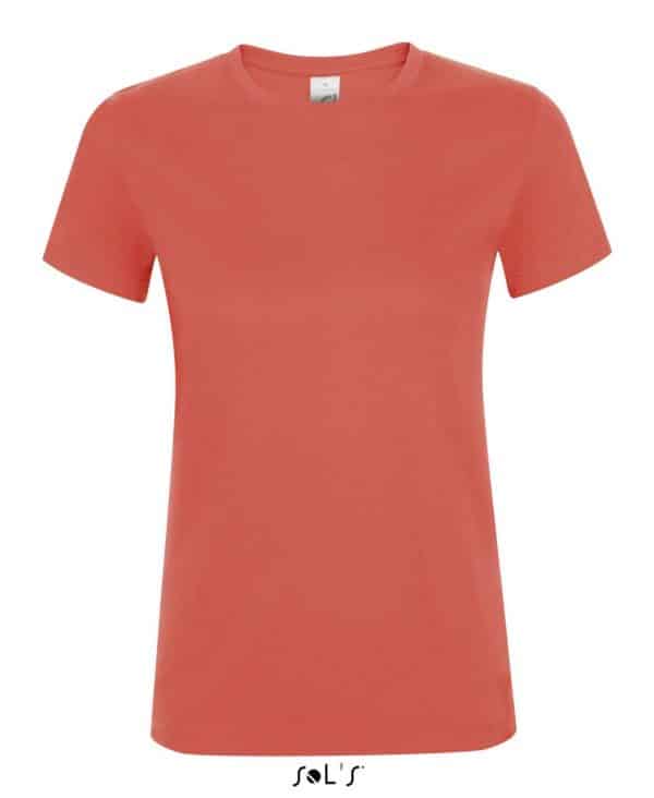 Red SOL'S REGENT WOMEN - ROUND COLLAR T-SHIRT Pólók/T-Shirt