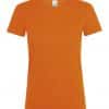 Orange SOL'S REGENT WOMEN - ROUND COLLAR T-SHIRT Pólók/T-Shirt