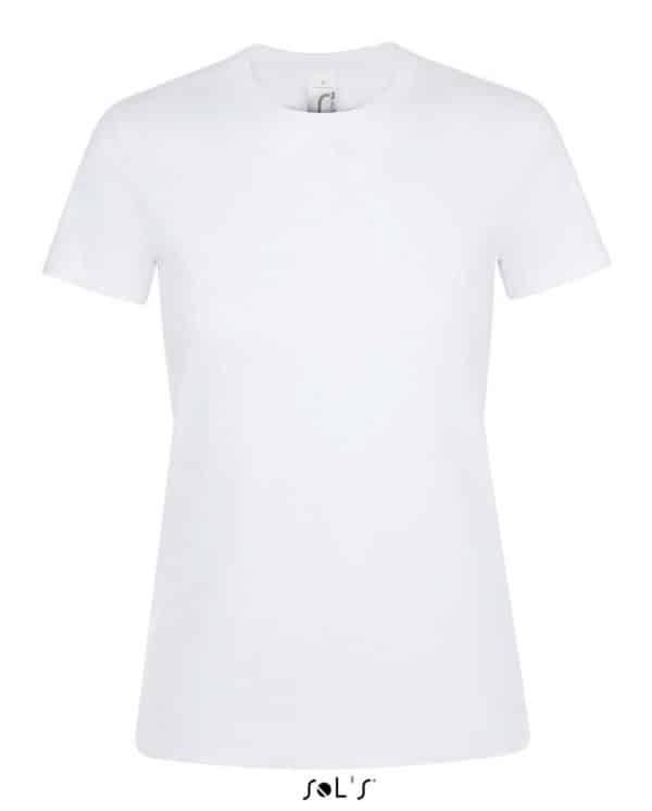 White SOL'S REGENT WOMEN - ROUND COLLAR T-SHIRT Pólók/T-Shirt