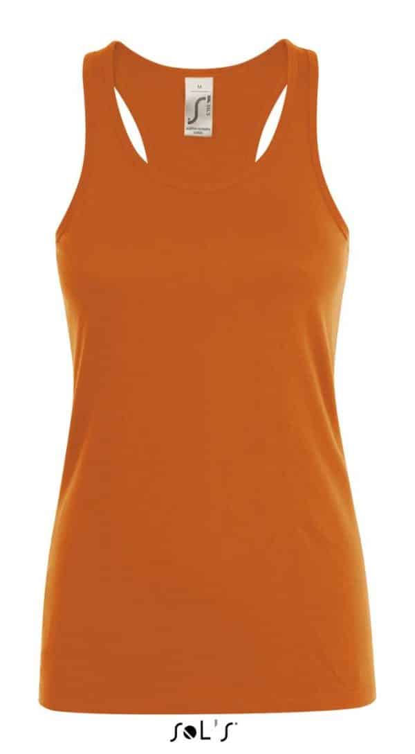 Orange SOL'S JUSTIN WOMEN RACERBACK TANK TOP Pólók/T-Shirt