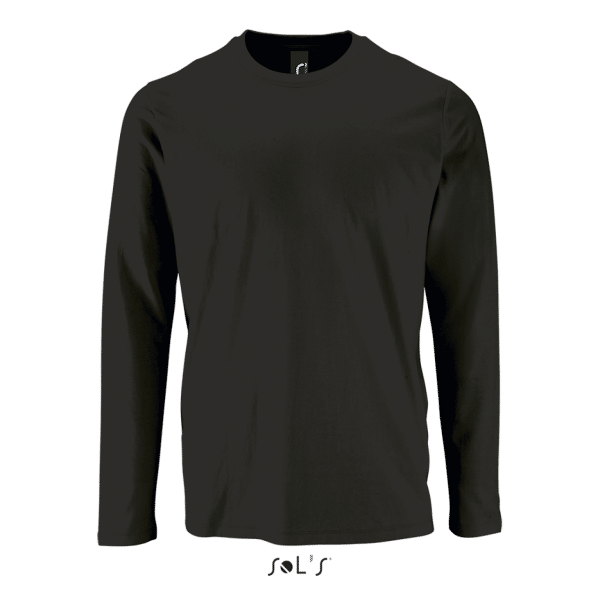 Deep Black SOL'S IMPERIAL LSL MEN - LONG-SLEEVE T-SHIRT Pólók/T-Shirt