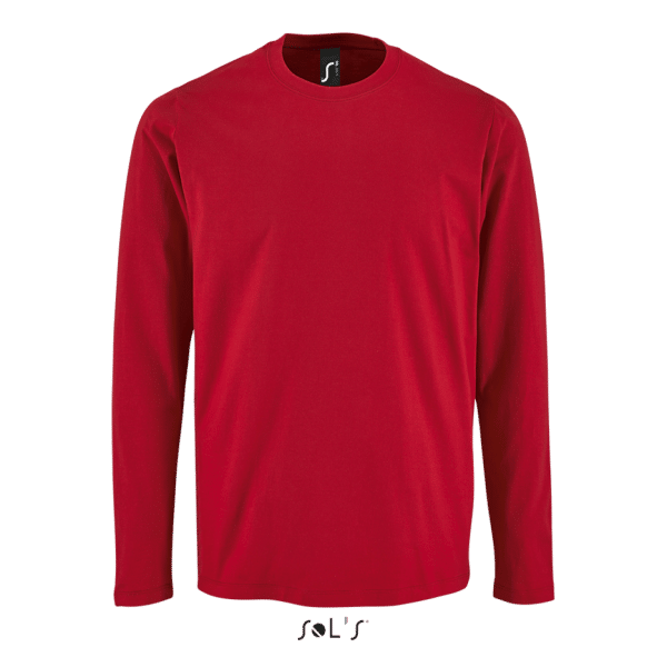 Red SOL'S IMPERIAL LSL MEN - LONG-SLEEVE T-SHIRT Pólók/T-Shirt