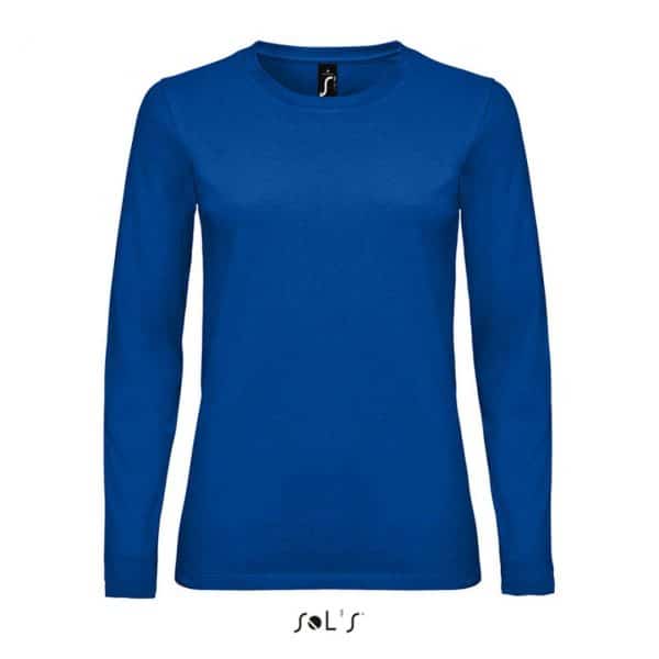 Royal Blue SOL'S IMPERIAL LSL WOMEN - LONG-SLEEVE T-SHIRT Pólók/T-Shirt