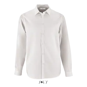 White SOL'S BRODY MEN - HERRINGBONE SHIRT Formaruhák