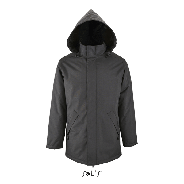 Charcoal Grey SOL'S ROBYN - UNISEX JACKET WITH PADDED LINING Kabátok