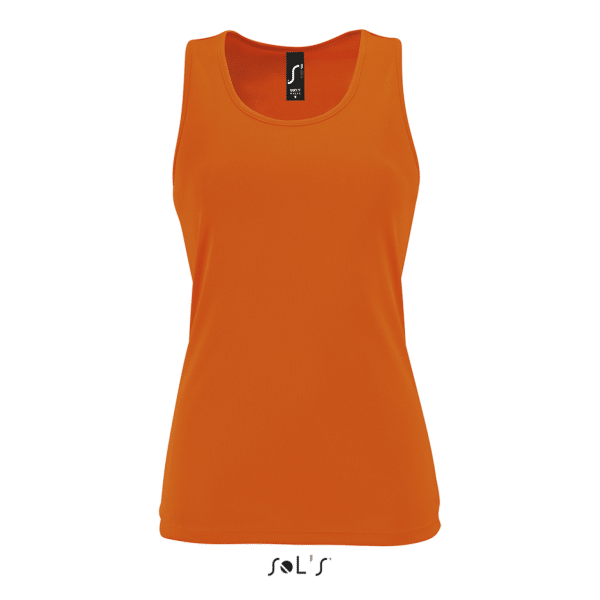Neon Orange SOL'S SPORTY TT WOMEN - SPORTS TANK TOP Sport