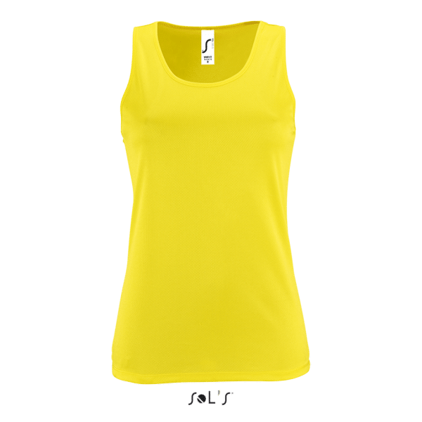 Neon Yellow SOL'S SPORTY TT WOMEN - SPORTS TANK TOP Sport