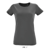 Dark Grey SOL'S REGENT FIT WOMEN ROUND COLLAR FITTED T-SHIRT Pólók/T-Shirt