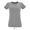 Grey Melange SOL'S REGENT FIT WOMEN ROUND COLLAR FITTED T-SHIRT Pólók/T-Shirt