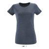 Heather Denim SOL'S REGENT FIT WOMEN ROUND COLLAR FITTED T-SHIRT Pólók/T-Shirt