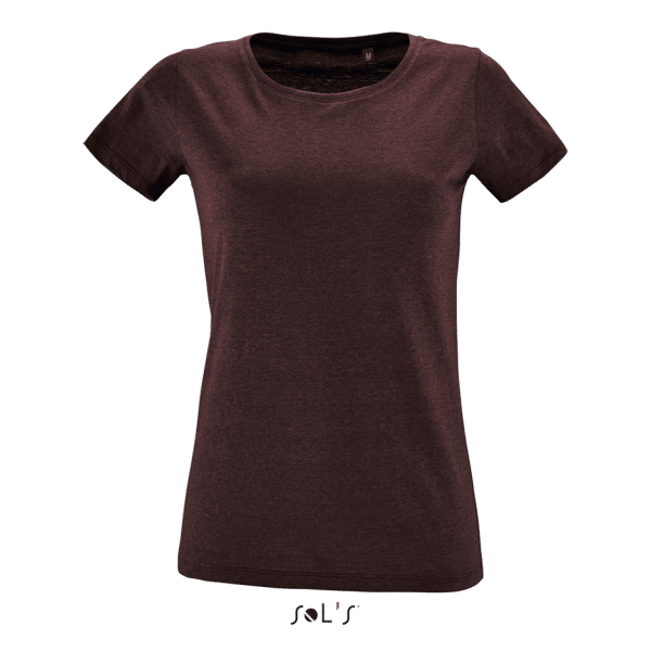 Oxblood SOL'S REGENT FIT WOMEN ROUND COLLAR FITTED T-SHIRT Pólók/T-Shirt