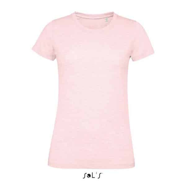Heather Pink SOL'S REGENT FIT WOMEN ROUND COLLAR FITTED T-SHIRT Pólók/T-Shirt