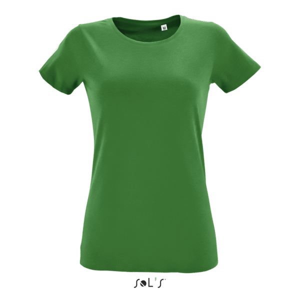 Kelly Green SOL'S REGENT FIT WOMEN ROUND COLLAR FITTED T-SHIRT Pólók/T-Shirt